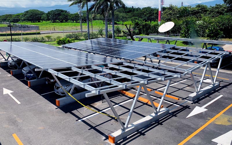 Waterproof aluminum carport mounting system