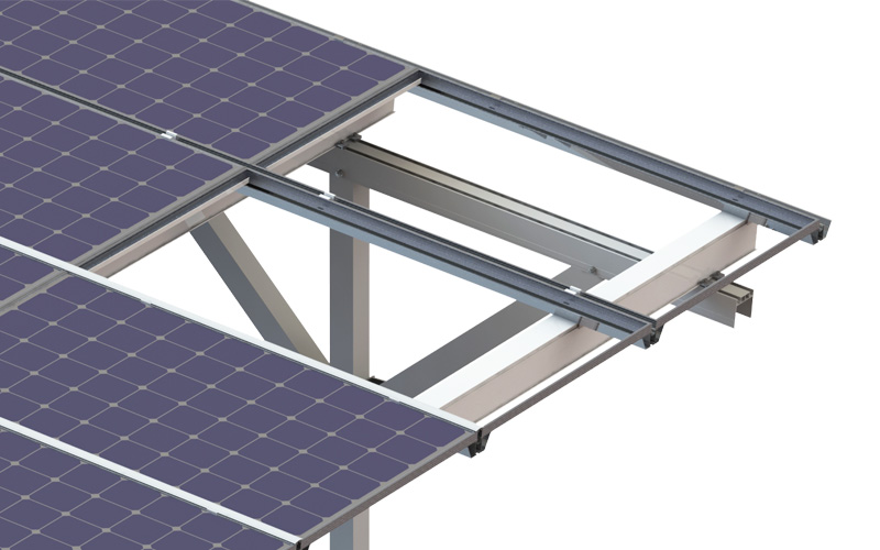 Waterproof aluminum carport mounting system