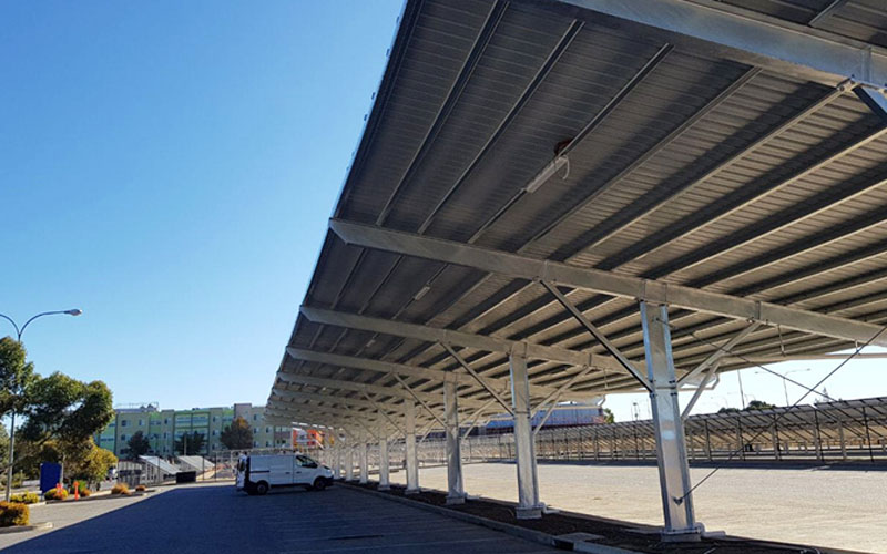 Waterproof steel carport mounting system