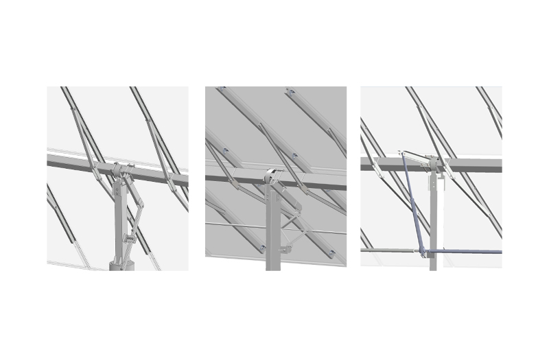 Manually angle-adjustable solar racking