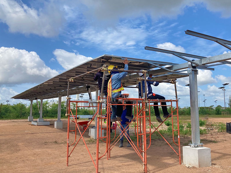 1MW-Solar tracker in Thailand 