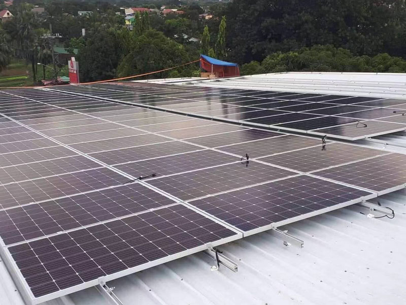 Solaxisys Offer Solar Racking for One Gas Station Roof Project in Philippines