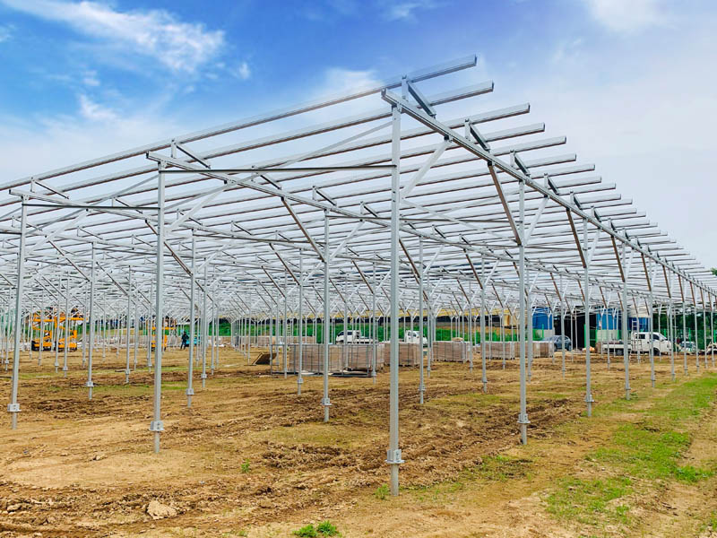 Solaxisys provided aluminum solar structure for Agriculture solar project in South Korea