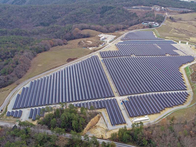 Solaxisys offered special customized solar racking solution for 21.6MW ground solar project in Japan